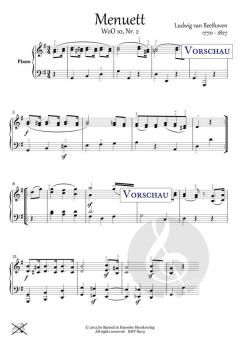 Menuett WoO 10, Nr. 2 von Ludwig van Beethoven 