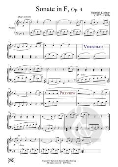 Sonate in F op. 4 von Heinrich Lichner 