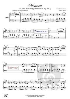 Menuett op. 13, Nr. 5 von Luigi Boccherini 