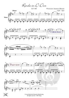 Rondo in D-Dur, KV 485 von Wolfgang Amadeus Mozart 