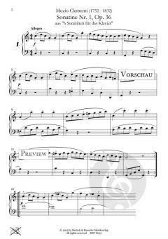 Sonatine Nr. 1 op. 36 von Muzio Clementi 