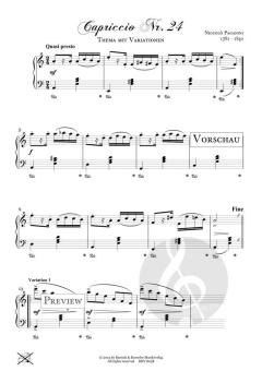 Capriccio Nr. 24 von Niccolò Paganini 