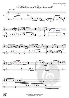 Präludium und Fuge in a-moll, BWV 895 von Johann Sebastian Bach 