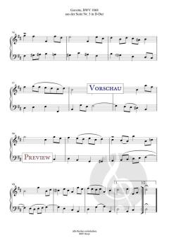 Gavotte BWV 1068 von Johann Sebastian Bach 