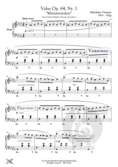 Valse op. 64, Nr. 1 (Minutenwalzer) von Frédéric Chopin 