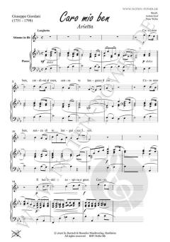 Caro mio ben von Giuseppe Giordani 