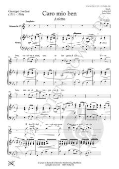 Caro mio ben von Giuseppe Giordani 
