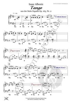 Tango Nr. 2 op. 165 von Isaac Albéniz 