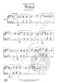 Prélude op. 28, Nr. 7 von Frédéric Chopin 