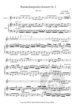 Brandenburgisches Konzert Nr. 2 F-Dur BWV 1047 von Johann Sebastian Bach 