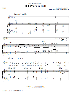 If I Were A Bell von Frank Loesser (Download) 