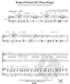 Kings of Orient - We Three Kings von Niko Schlenker (Download) 