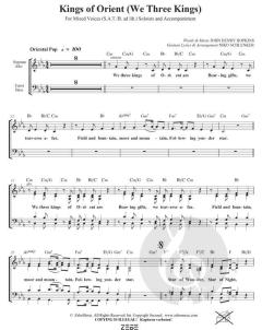 Kings of Orient - We Three Kings von Niko Schlenker (Download) 