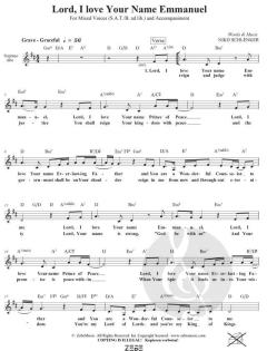 Lord, I Love Your Name Emmanuel von Niko Schlenker (Download) 