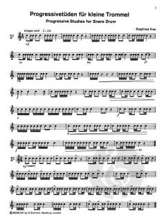 Studien für kleine Trommel Heft 3 (Siegfried Fink) 