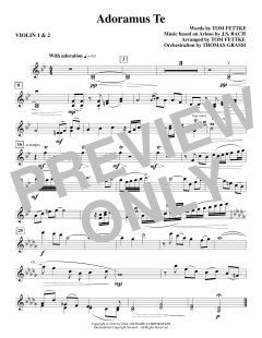 Adoramus Te von Johann Sebastian Bach (Download) 