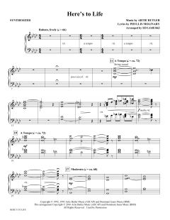 Here's To Life von Artie Butler (Download) 