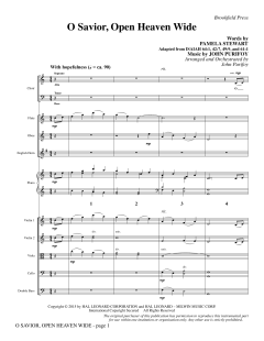 O Savior, Open Heaven Wide von John Purifoy (Download) 