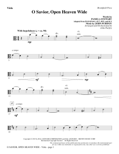 O Savior, Open Heaven Wide von John Purifoy (Download) 