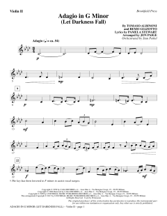 Adagio In G Minor von Tomaso Giovanni Albinoni (Download) 