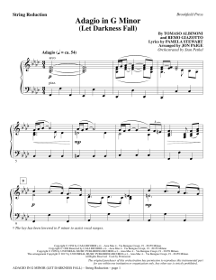 Adagio In G Minor von Tomaso Giovanni Albinoni (Download) 