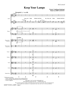 Keep Your Lamps von John Leavitt (Download) 