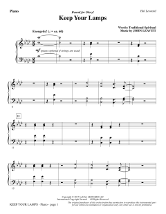 Keep Your Lamps von John Leavitt (Download) 