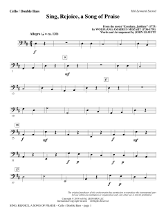 Sing, Rejoice, a Song of Praise von Wolfgang Amadeus Mozart (Download) 