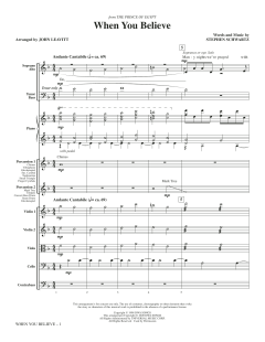 When You Believe von Stephen L. Schwartz (Download) 