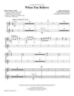 When You Believe von Stephen L. Schwartz (Download) 