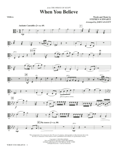 When You Believe von Stephen L. Schwartz (Download) 