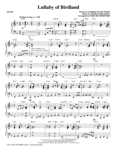 Lullaby Of Birdland von George Shearing (Download) 