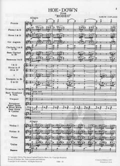 Hoe Down von Aaron Copland 