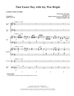 That Easter Day with Joy Was Bright (Download) 