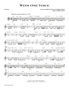 With One Voice von Kirby Shaw (Download) 