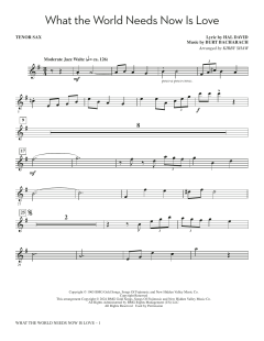 What the World Needs Now Is Love von Burt Bacharach (Download) 