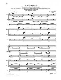 Nonsense Madrigals von György Ligety 