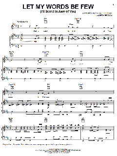 Let My Words Be Few (I'll Stand In Awe Of You) von Matt Redman (Download) 