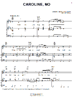 Caroline, No von Tony Asher (Download) 