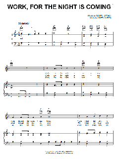 Work, For The Night Is Coming von Annie L. Coghill (Download) 