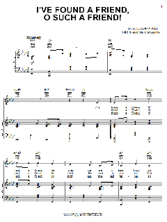 I've Found A Friend, O Such A Friend! von George C. Stebbins (Download) 