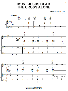 Must Jesus Bear The Cross Alone von George N. Allen (Download) 