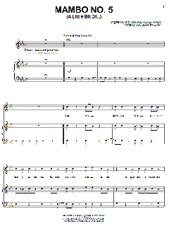 Mambo No. 5 (A Little Bit Of...) von Lou Bega (Download) 