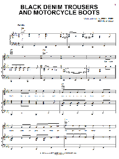 Black Denim Trousers And Motorcycle Boots von The Cheers (Download) 