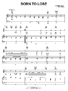 Born To Lose von Ted Daffan (Download) 