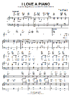 I Love A Piano von Irving Berlin (Download) 