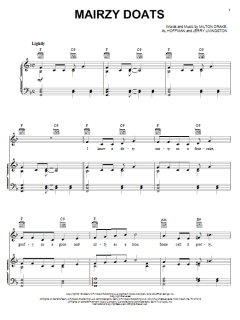 Mairzy Doats von Jerry Livingston (Download) 