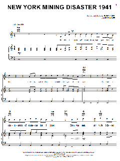 New York Mining Disaster 1941 von Bee Gees (Download) 