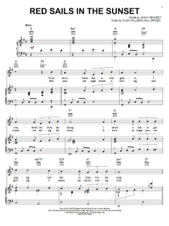 Red Sails In The Sunset von Hugh Williams (Download) 