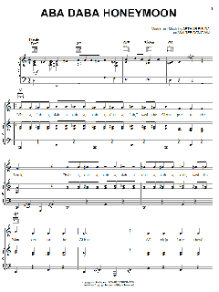 Aba Daba Honeymoon von Arthur Fields (Download) 